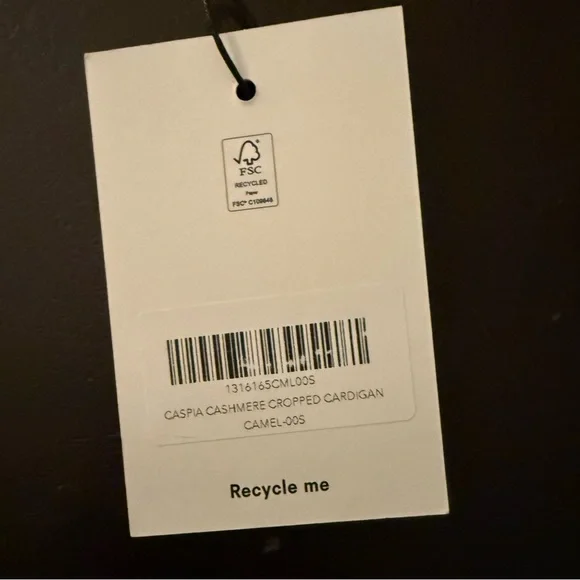 REFORMATION Caspia Clara Cashmere Cardigan in Camel NWT - S - Picture 6 of 7